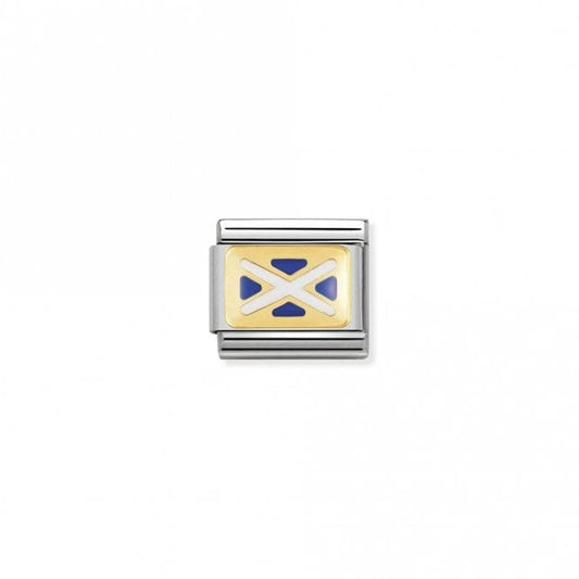 Classic Gold Flag of Scotland Travel Charms