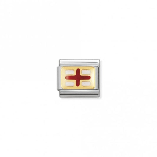 Classic Gold Flag of England Travel Charms