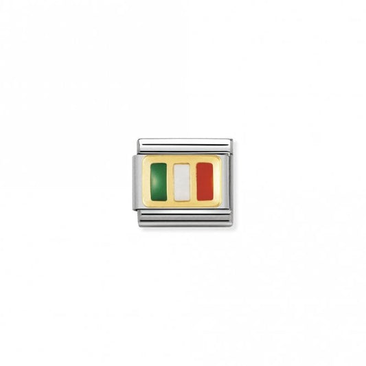 Classic Gold Flag of Ireland Travel Charms