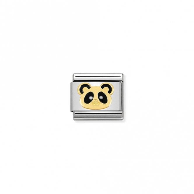 Classic Gold Panda Head Animal Charms