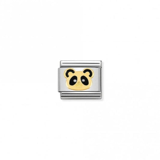 Classic Gold Panda Head Animal Charms