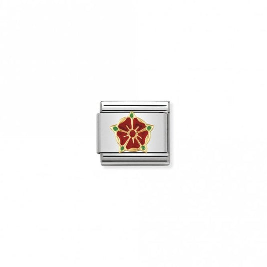 Classic Gold Red Rose Of Lancashire Travel Charms