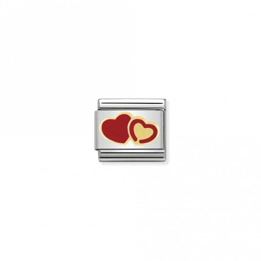 Classic Gold Double Hearts Series Love & Hearts Charms