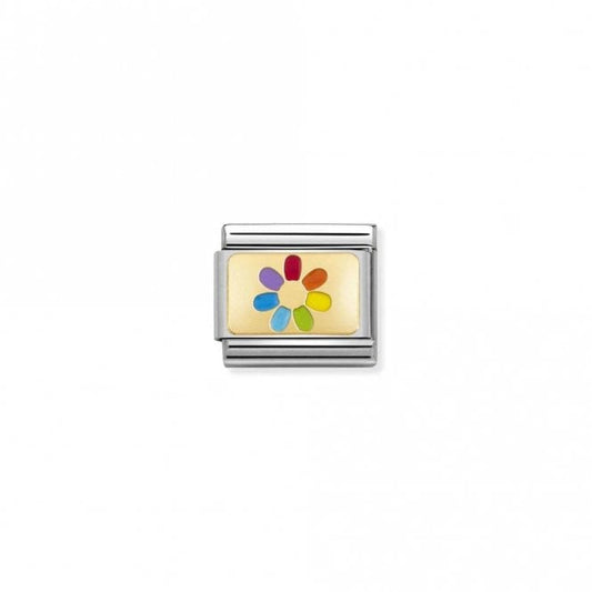Nomination Classic Gold (Rainbow Flower) Flowers & Nature Charm