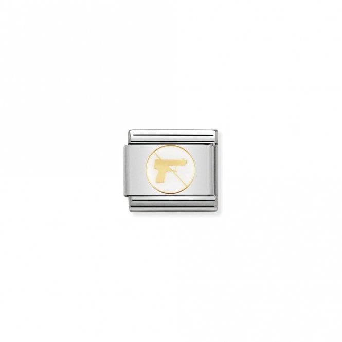 Classic Gold and Enamel No War Peace Charms