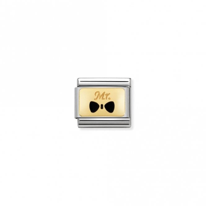 Classic Gold Bow Tie Mr Wedding & Anniversary Charms