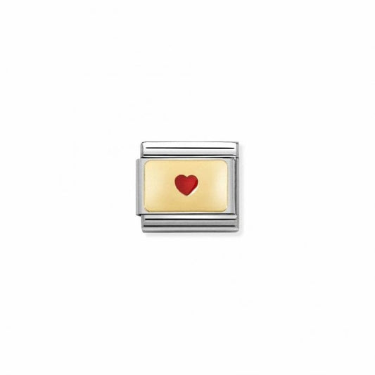 Classic Gold and Enamel Small Heart Love & Hearts Charms