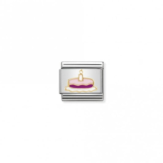 Classic Gold Cake with Candle Wedding & Anniversary Charms
