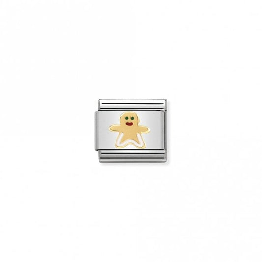 Classic Gold Gingerbread Man Christmas Charms