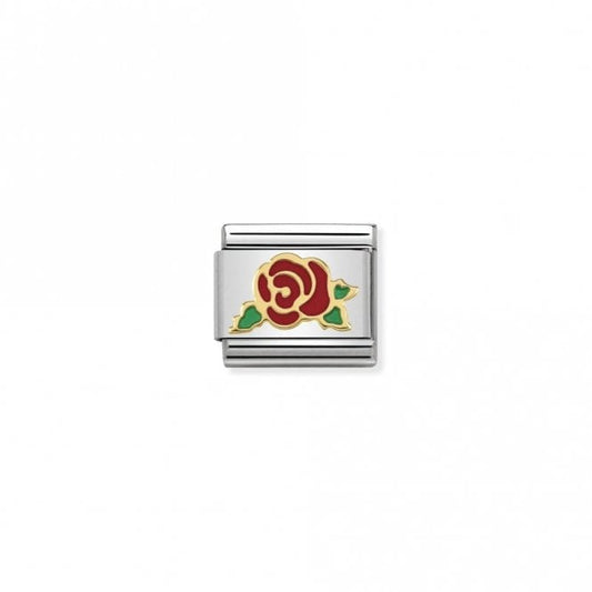 Classic Gold Red Rose Versailles Flowers & Nature Charms