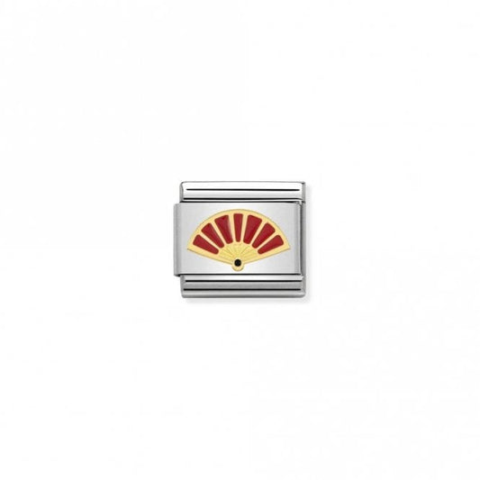 Nomination Classic Gold Fan Travel Charm