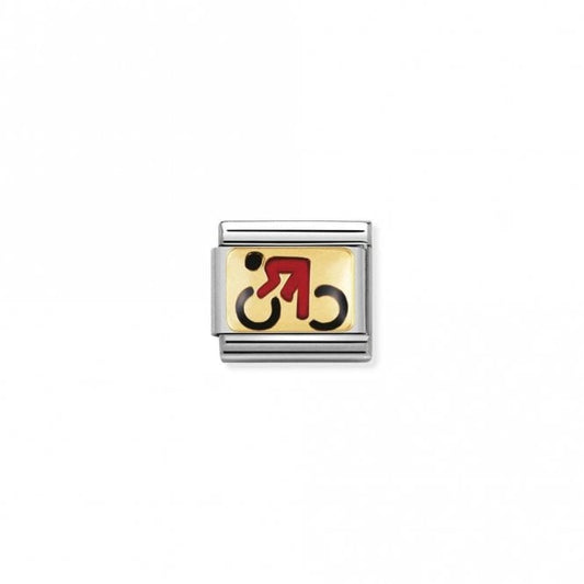 Classic Gold Cyclist Sports & Hobbies Charms