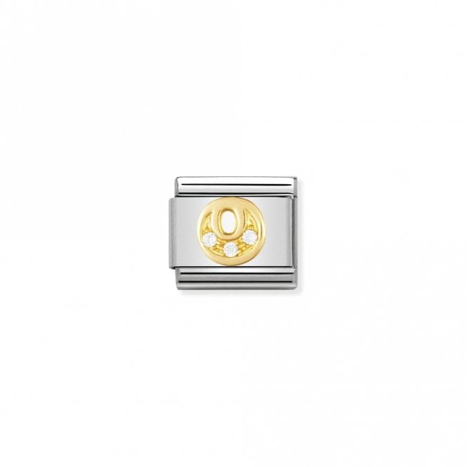 Classic Gold CZ O Letter Charms