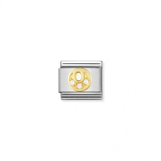 Classic Gold CZ O Letter Charms