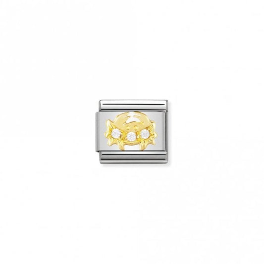 Classic Gold CZ Cancer Zodiac Charms