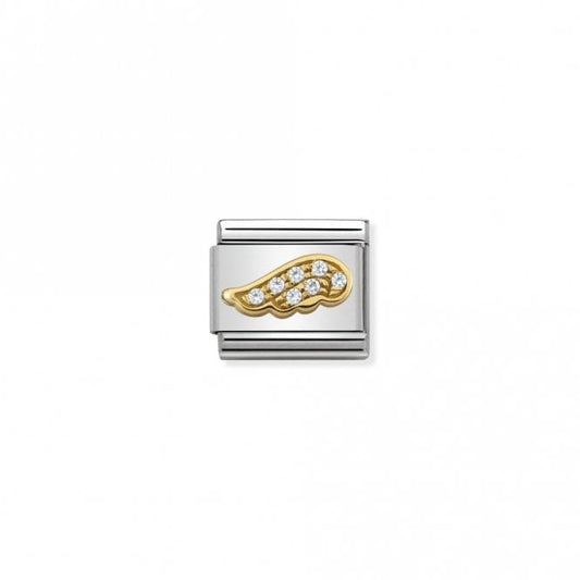 Classic Gold CZ White Wing Fairytale & Fantasy Charms
