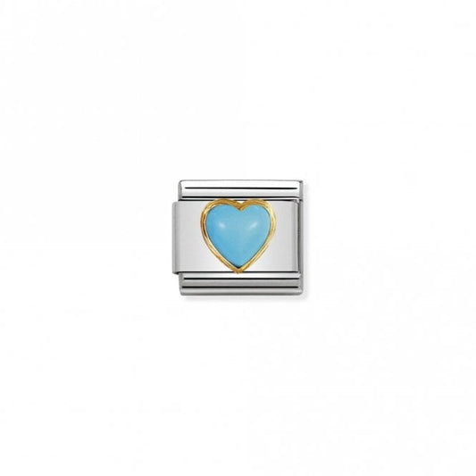 Classic Gold Turquoise Heart Love & Hearts Charms