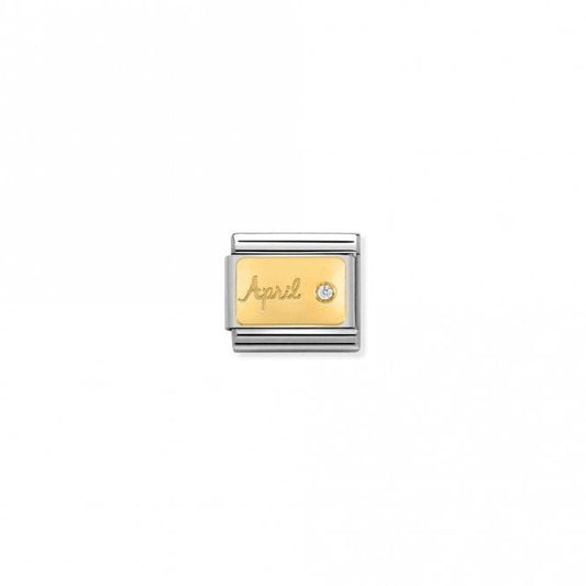 Classic Gold April Diamond Birthday & Birthstone Charms