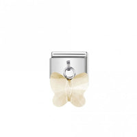 Classic Silver Champagne Butterfly Animal Charms