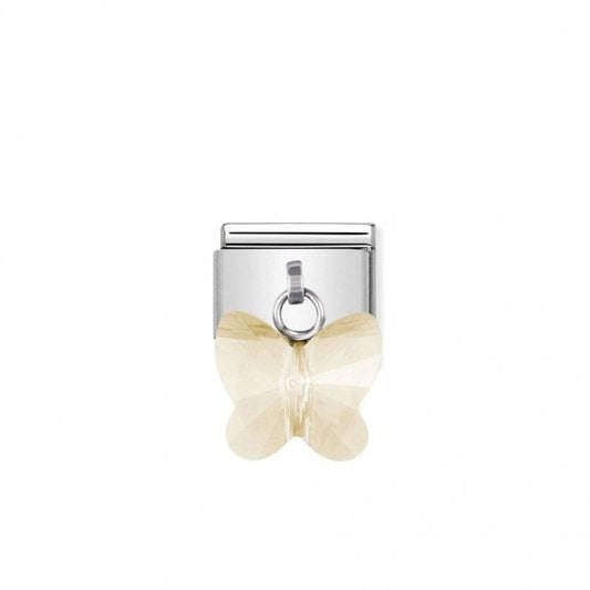 Classic Silver Champagne Butterfly Animal Charms