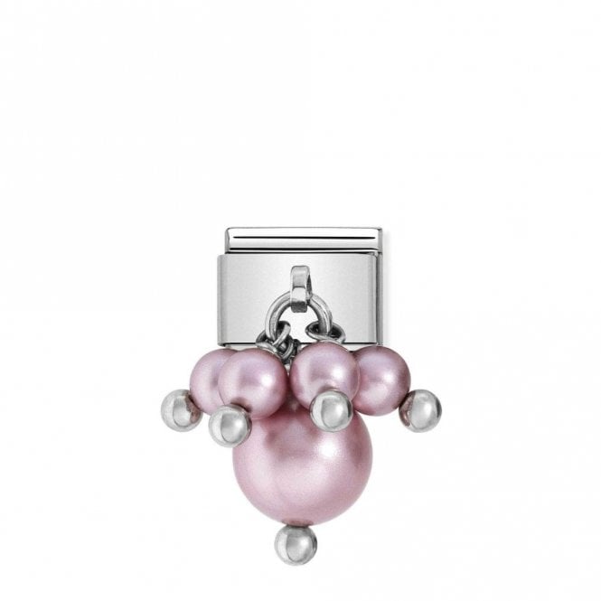 Classic Silver Pearl Pink Sparkly Charms