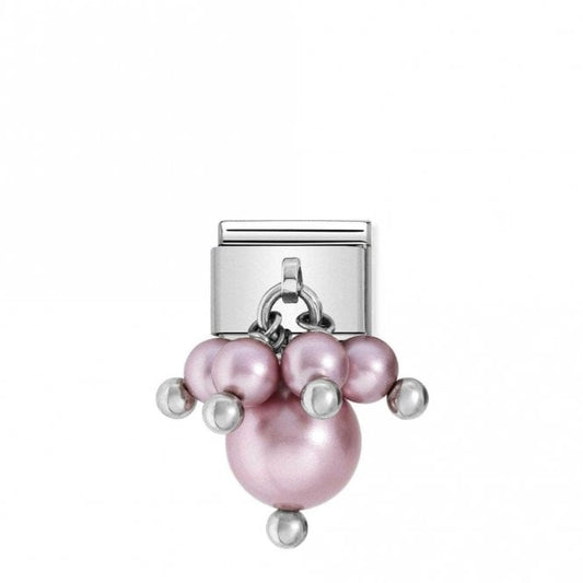 Classic Silver Pearl Pink Sparkly Charms