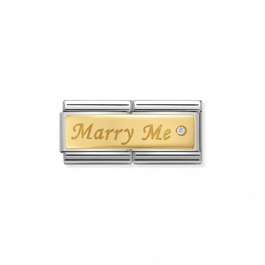Gold Double Marry Me Wedding & Anniversary Charms