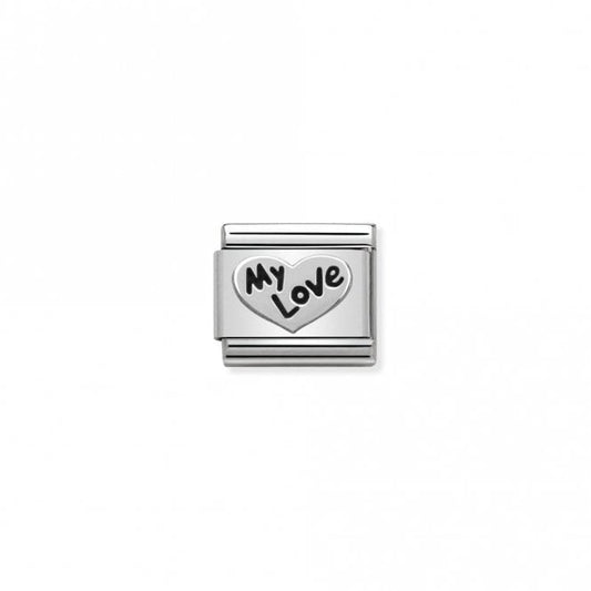 Classic Silver Heart My Love Love & Hearts Charms
