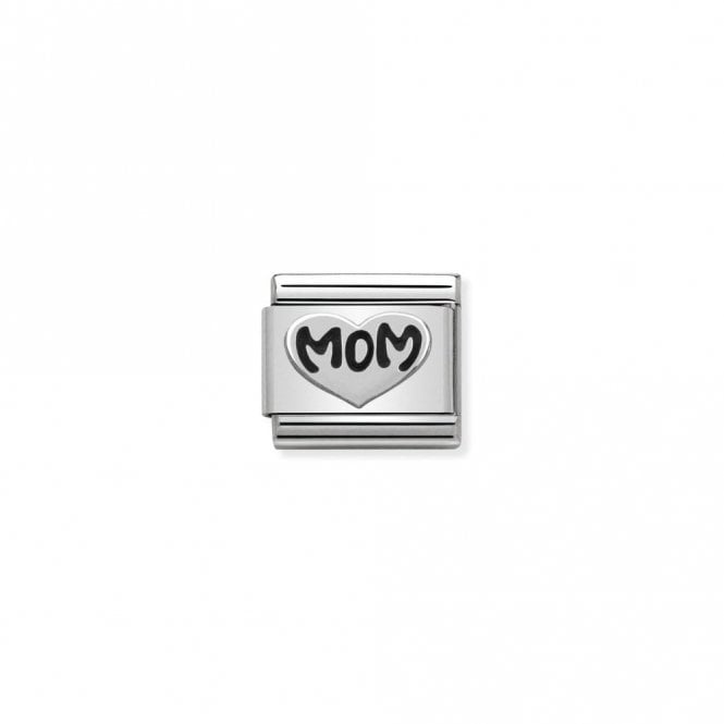 Classic Silver Mom Heart Friends & Family Charms