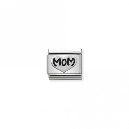 Classic Silver Mom Heart Friends & Family Charms