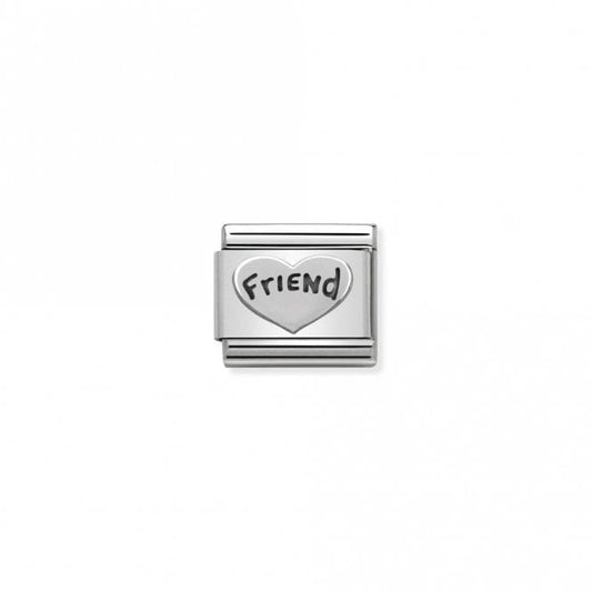 Classic Silver Friend Heart Friends & Family Charms
