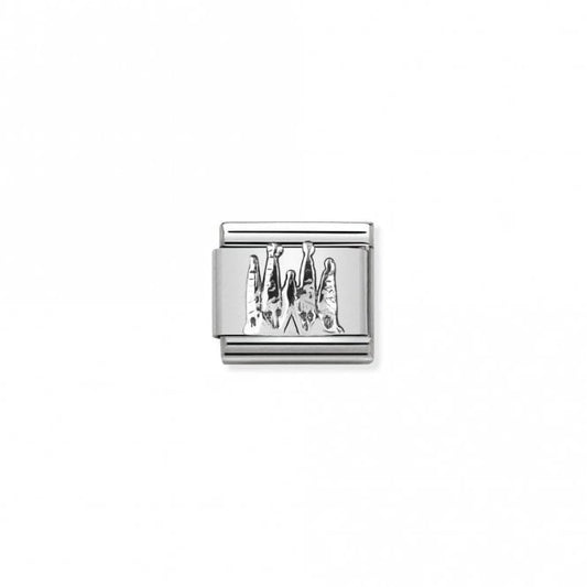 Classic Silver Sagrada Family Travel Charms