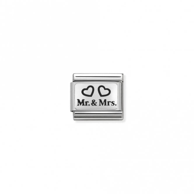 Classic Silver Mr and Mrs Wedding & Anniversary Charms