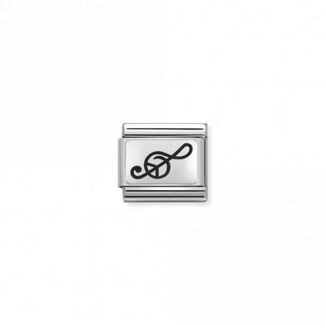 Classic Silver Treble Clef Music Charms
