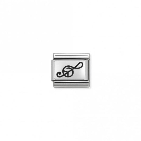 Classic Silver Treble Clef Music Charms