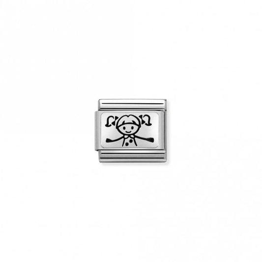 Classic Silver Girl Friends & Family Charms