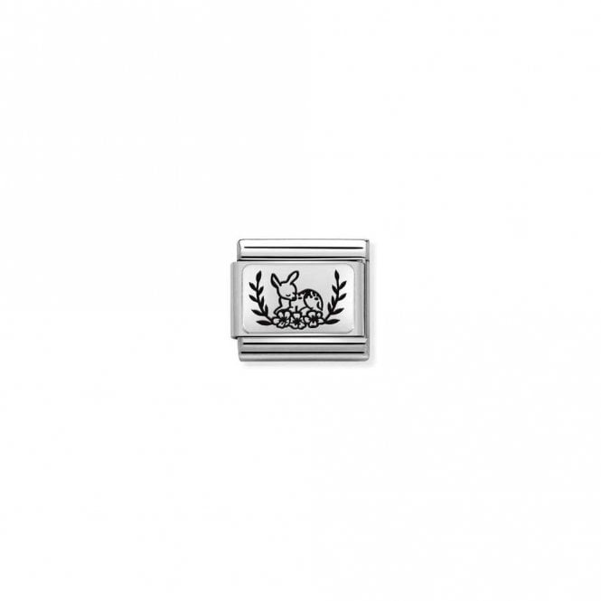 Nomination Classic Silver Fallow Deer Flowers & Nature Charm