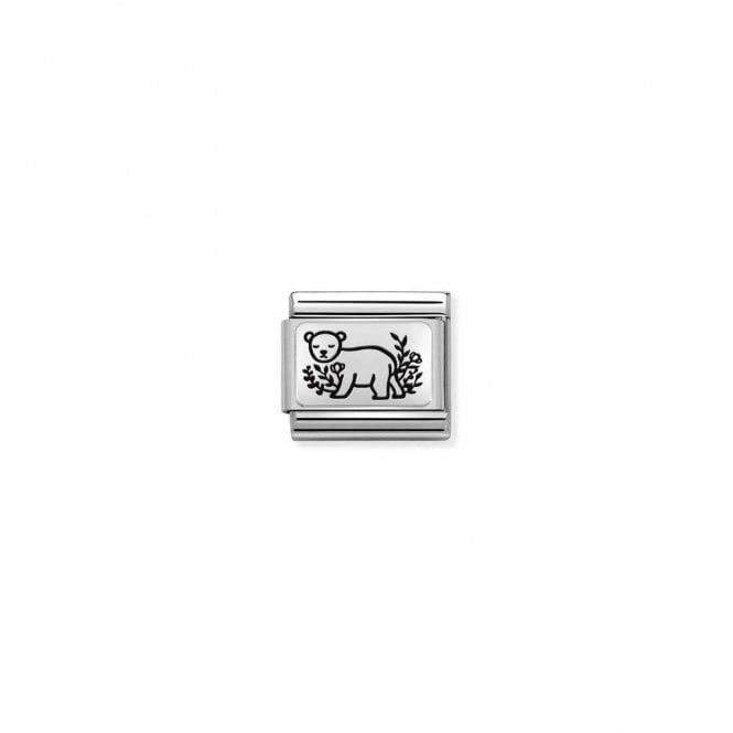 Classic Silver Bear Flowers & Nature Charms