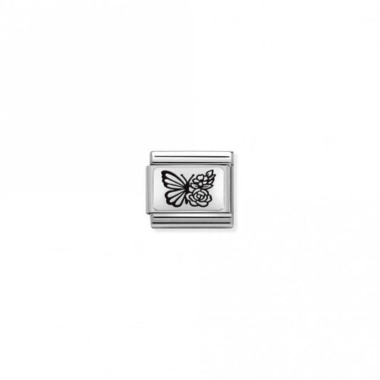 Classic Silver Butterfly Flowers & Nature Charms