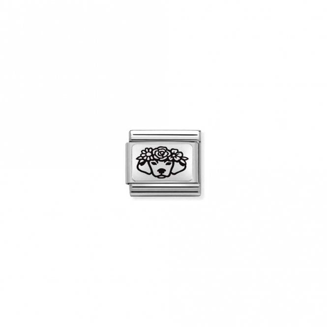 Classic Silver Dog Flowers & Nature Charms