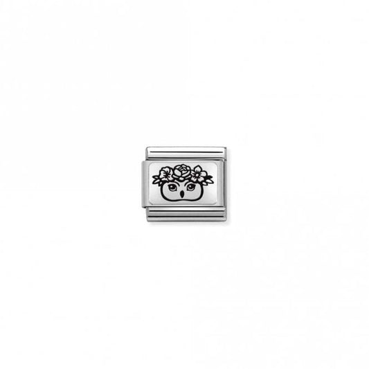 Classic Silver Owl Flowers & Nature Charms