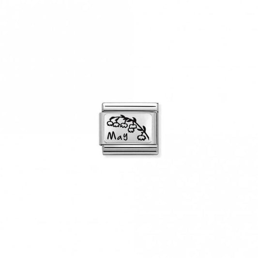 Classic Silver May Lily Of The Valley Flower Birthday & Birthstone Charms