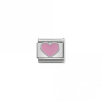 Classic Silver Pink Heart Love & Hearts Charms