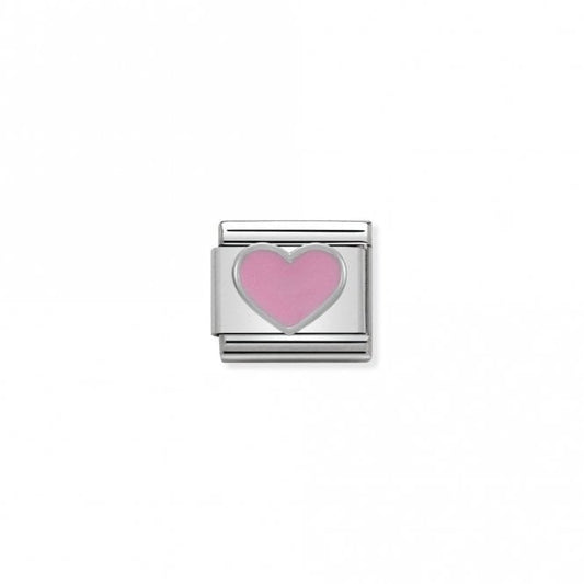 Classic Silver Pink Heart Love & Hearts Charms