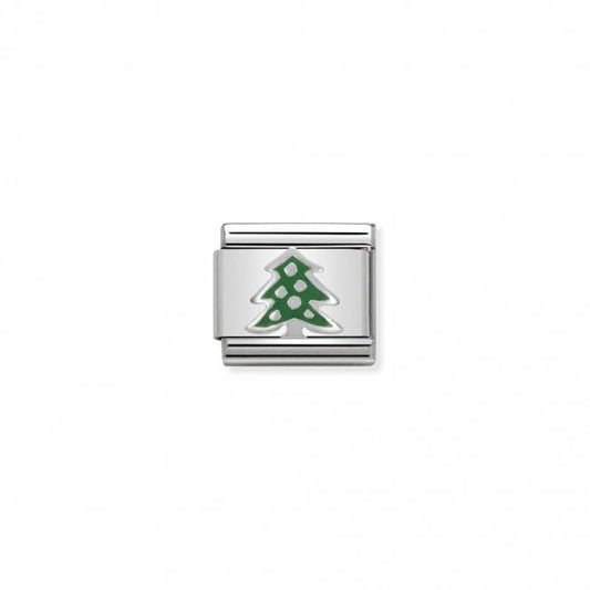 Nomination Classic Silver Christmas Tree Christmas Charm
