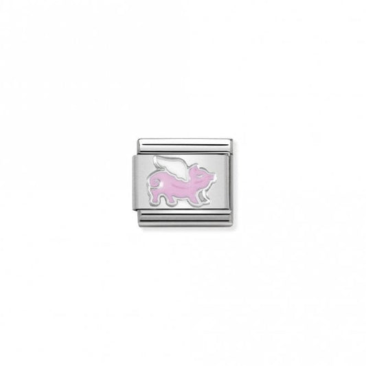 Classic Silver Pig with Wings Fairytale & Fantasy Charms