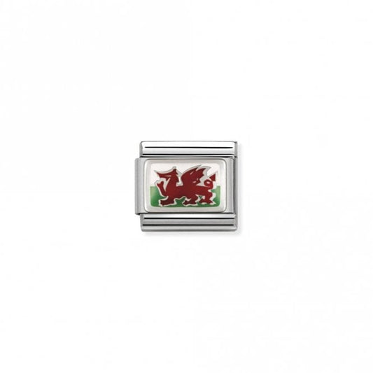 Classic Silver Wales - Welsh Dragon Travel Charms