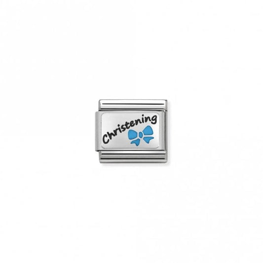 Classic Silver Light Blue Christening Friends & Family Charms