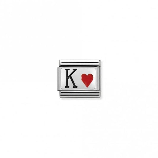 Classic Silver King of Hearts Love & Hearts Charms