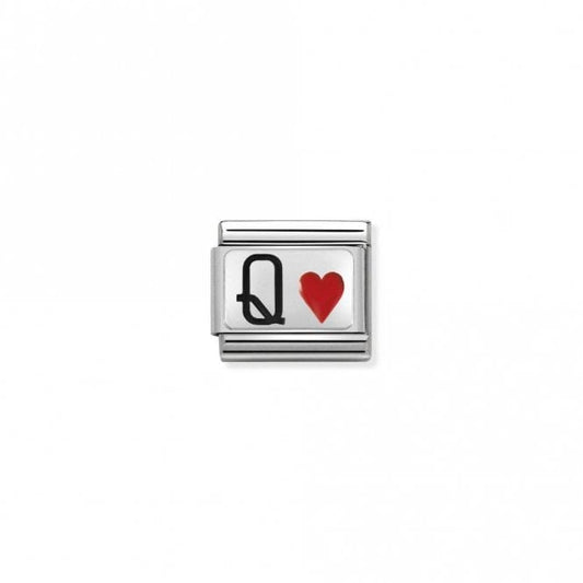 Classic Silver Queen of Hearts Love & Hearts Charms